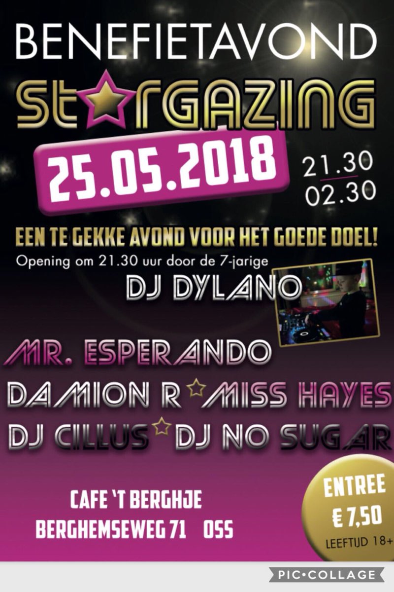 DJMissHayes's tweet photo. 25 MEI STARGAZING @ ‘t Berghje in Oss!! https://t.co/CVMtEXd0Of