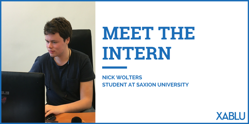 xabluHQ's tweet image. Meet Nick, our newest intern from @SaxionUAS, who&apos;s working on a planning algorithm as part of his graduation assignment: xab.lu/2HsEv9R

#techinternships #appdevelopment #studentdev