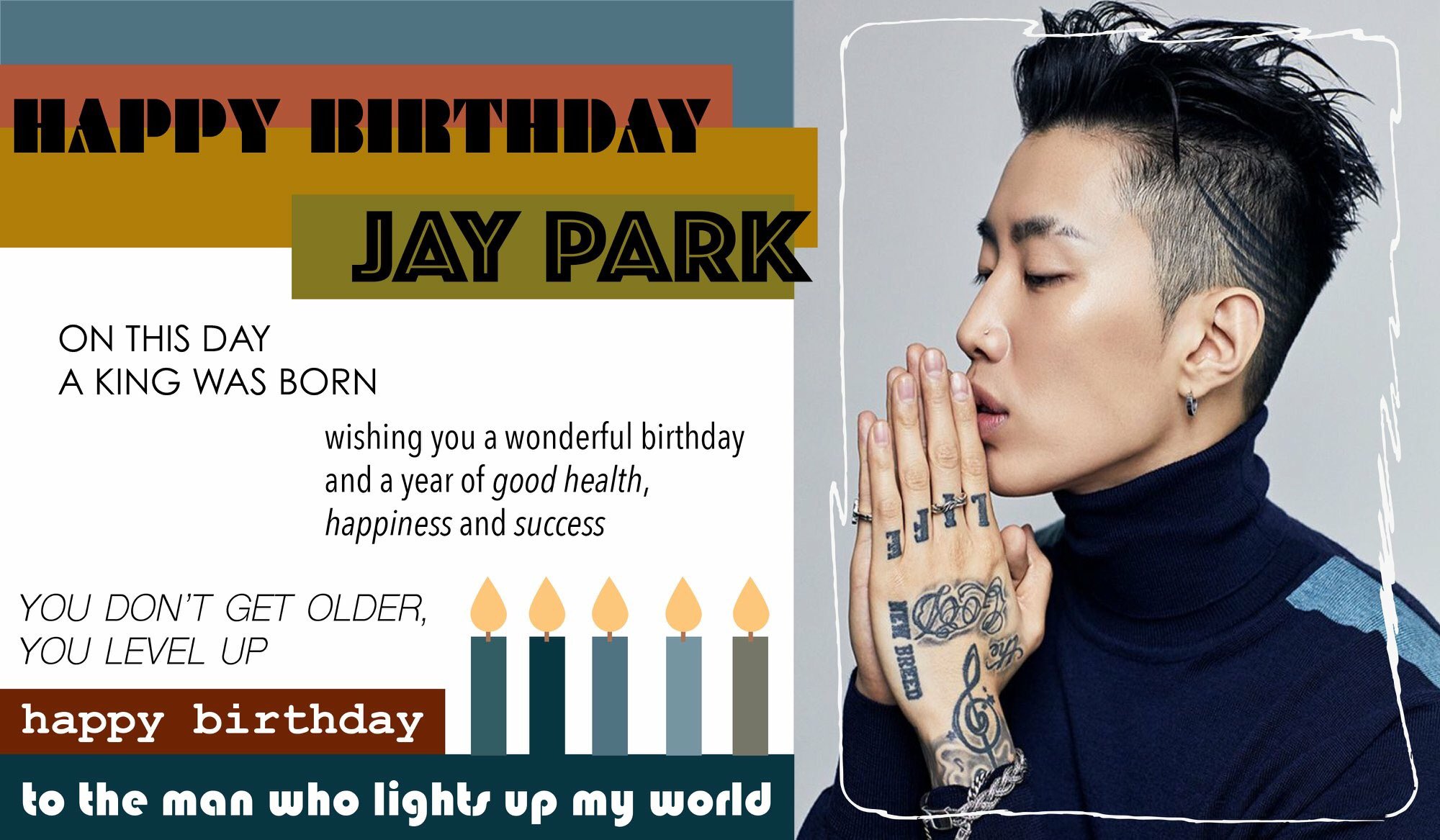 Happy belated birthday \"JAY PARK\" (Yesterday I was sick..)   