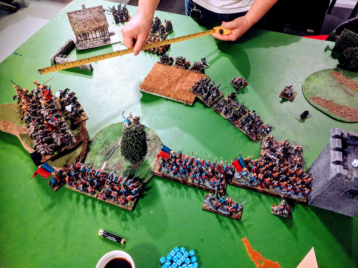 KoWBergen's tweet photo. Terrible KoW game against Mortens Dwarfs in the club yesterday. Got completely tabled. My Kingdoms of Men managed to kill ONE organ gun! #dapain #KoW #KoWNorway #TitanMiniatyrspillklubb https://t.co/yjdiZC0tni