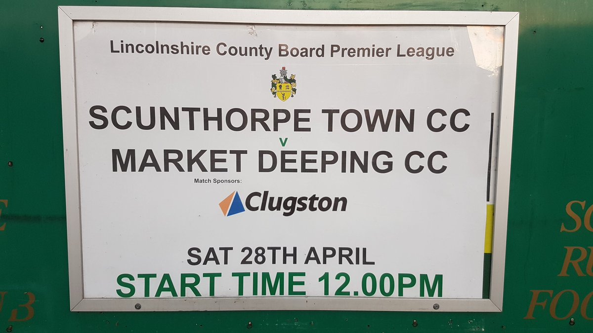 ScunnyTownCC's tweet photo. A big thank you to our Match Sponsor #Clugston on supporting our 1st team home fixture. It is a new era for STCC and we thank you for the support. Would love to see plenty of support on the day. #scunnytowncc https://t.co/bilt3PxeAk