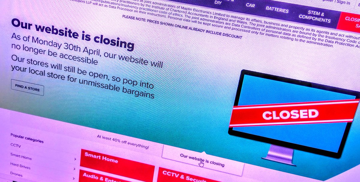 Maplin_HGT's tweet photo. Good morning #Harrogate and #NorthYorkshire!
The #maplin WEBSITE will be closed from Monday 30th April, so you will need to come into the shop for all your goodies 😀 WE ARE STILL OPEN!! 
#closingdown #Sales https://t.co/i1dt4wtJna
