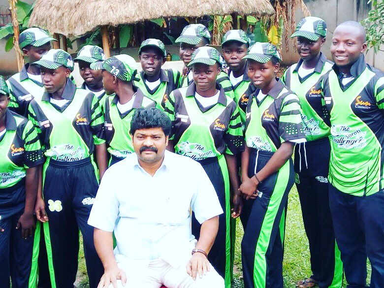 Soroti_Cricket's tweet photo. Welcoming Aboard ladies and gentlemen is Soroti Challengers girls cricket club. Unveiling their kit for their debut season in the National girls leagues 2018. They had time to dine with their bosses Mr Vaheed , games teachers and Coaches. Sky is the limit. #SCA @musanafelix46 https://t.co/AVy2aXp0DO