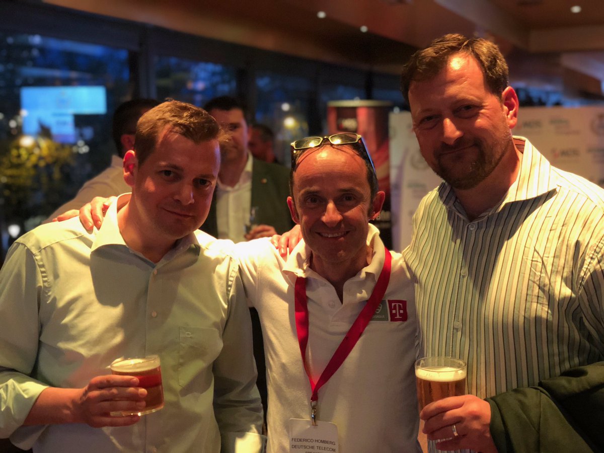 dotadvisors's tweet photo. @andreasstollmayer, @FedericoHomberg and @milosevicfritz having a ball at #mvnoxchange #mvnosworld awards party 2018 https://t.co/RU8nEV3QGo