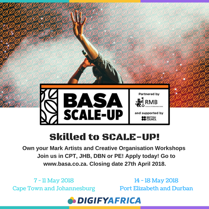 2 MORE DAYS LEFT! CAPE TOWN, PE, JHB and DBN creatives, artists and creative organisations! Applications close tomorrow. Click on this link to apply: basa.co.za/call-applicati… 
#BASAScaleUp #OwnYourMark