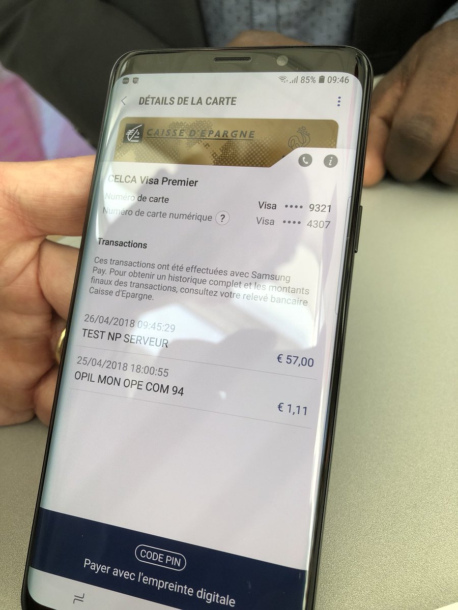 #SamsungPay est disponible dès aujourd’hui pour les clients <a href="/Caisse_Epargne/">Caisse d'Epargne</a> et <a href="/BanquePopulaire/">Banque Populaire</a> 👏🏻👏🏻👏🏻<a href="/GroupeBPCE/">Groupe BPCE</a> 1er groupe bancaire à le proposer