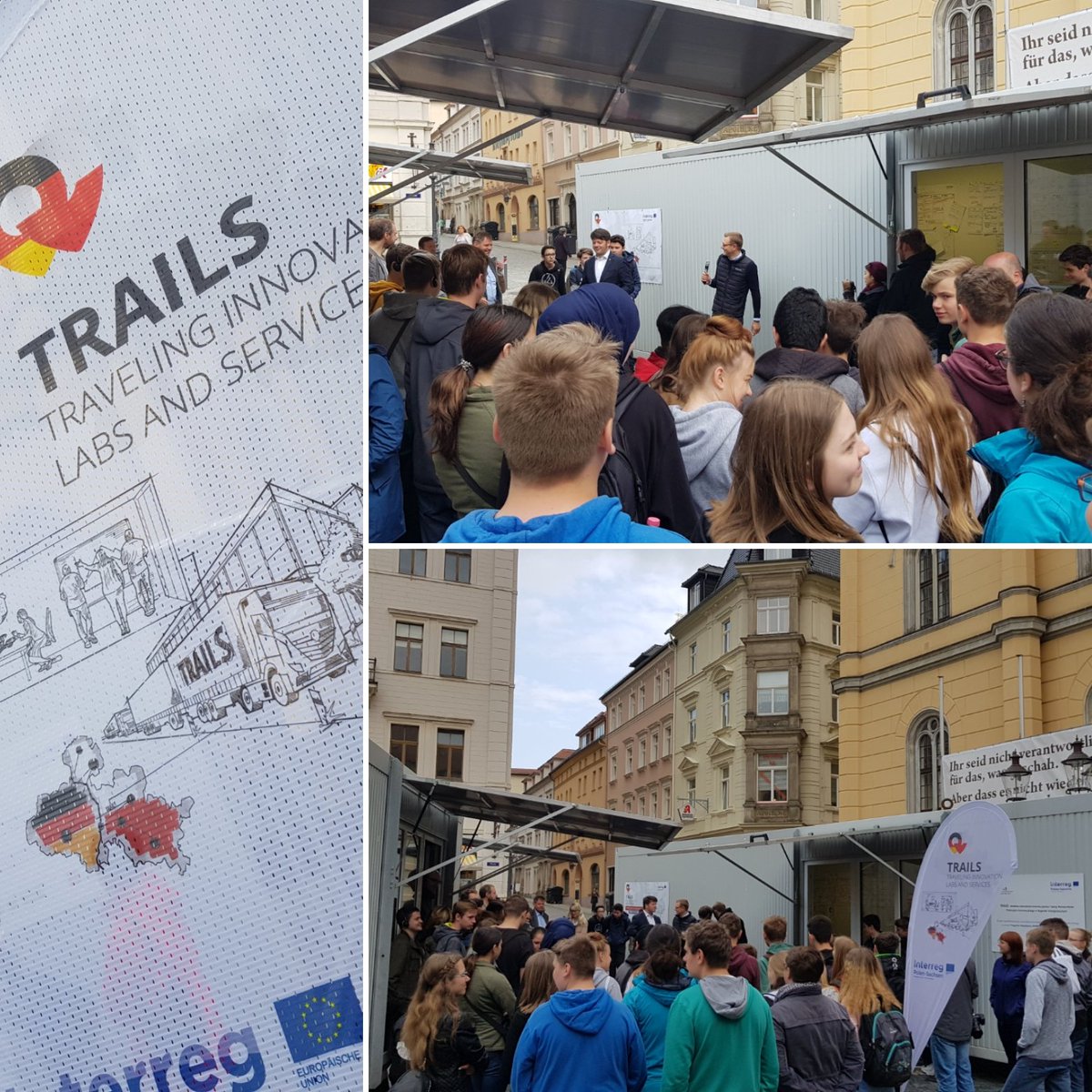 StadtZittau's tweet photo. #trails macht Station in Zittau. @INTERREGTweets   #interregplsn @SachsenDe #MeinZuHauseLKGR @HochschuleZiGr @IHKDresden https://t.co/BVmMbBRkY1