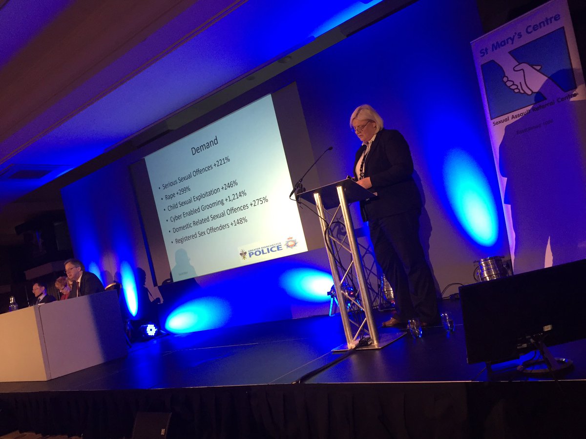 DeputyMayorofGM's tweet photo. Next up at #stmarysconf2018 is @gmpolice ACC Debbie Ford focusing on GMP's approach and challenges to cases of rape, sexual abuse and assault @StmarysSARC https://t.co/tuqDw0jadM
