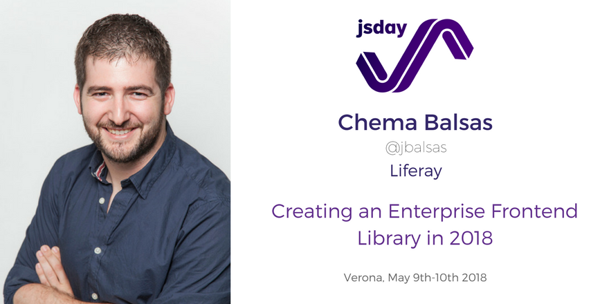 jsconfit's tweet photo. "Creating an Enterprise Frontend Library in 2018" by Chema Balsas @jbalsas 

https://t.co/XPQSbjPlWp

#frontend #js #javascript #conference #jsday https://t.co/5aPM64sDmE
