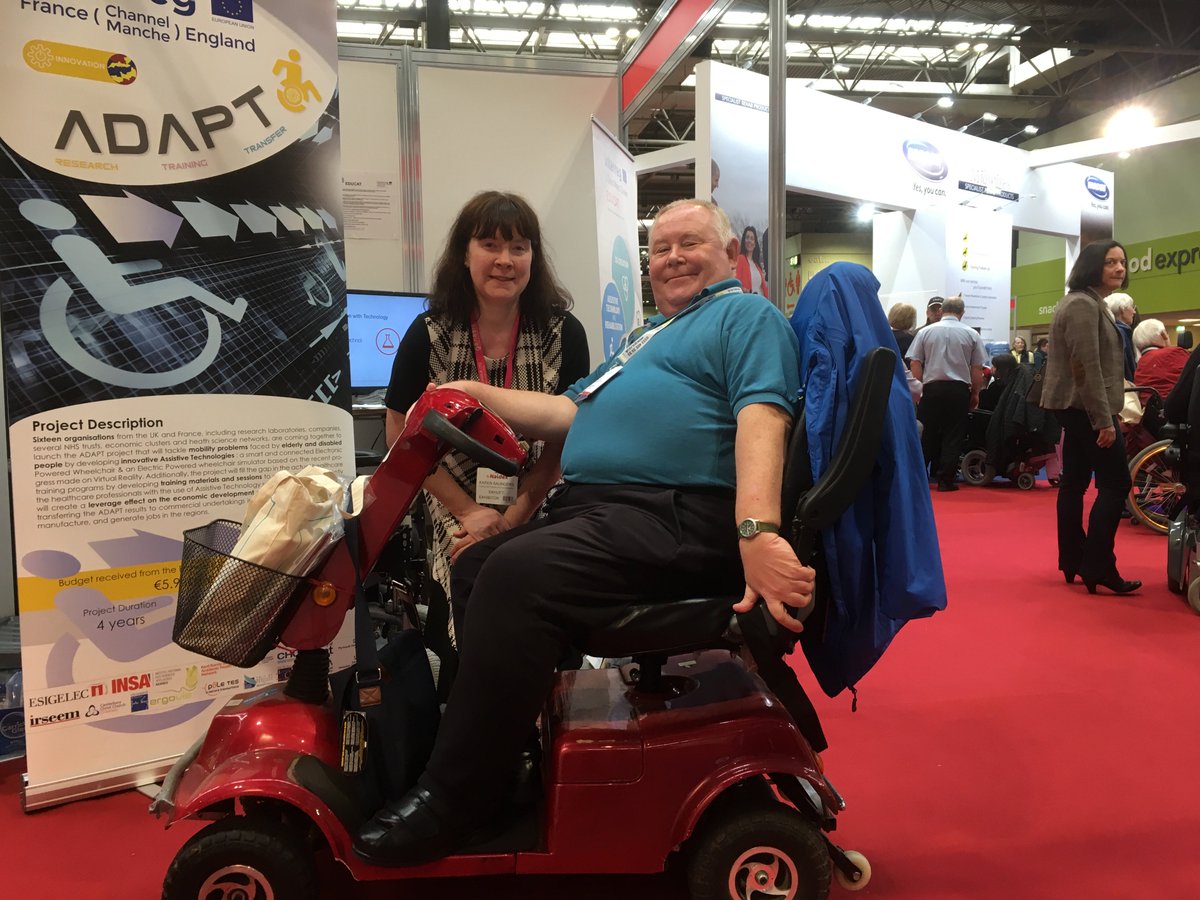 K_neurorobotics's tweet image. Lovely to meet Lawrence @NaidexShow #ADAPTproject @KMiddletonCSP @DrSakel @SusanAcott @Channel_Manche #research for patient benefit #rehabmatters