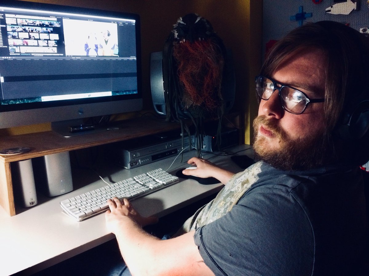 Seagull_Movie's tweet photo. Behind the scenes being edited by Ewan Golder, slaving away over 15 hours of footage https://t.co/GaK723Rmke