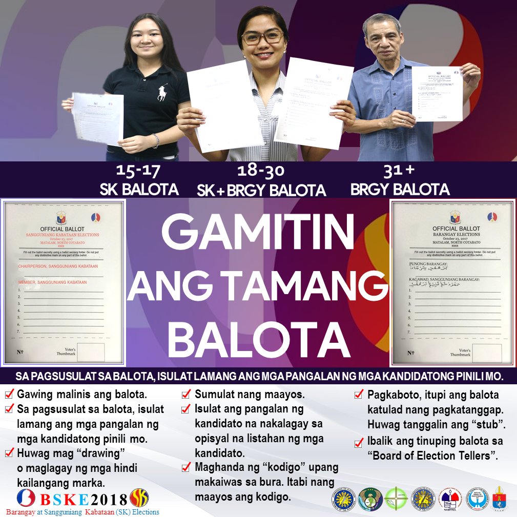 quiapochurch's tweet photo. [Barangay at Sangguniang Kabataan (SK) #Eleksyon2018]
▶ GAMITIN ANG TAMANG BALOTA
Isinalin sa wikang Pilipino ni:
✞Rev. Msgr. Hernando @dingcoronel Coronel
#PPCRV #RCAM #QuiapoChurch
#Halalan2018 #Elections2018 #BSKE2018
#MSAAG #JTFAFP #COMELEC https://t.co/uKHlw8eANP