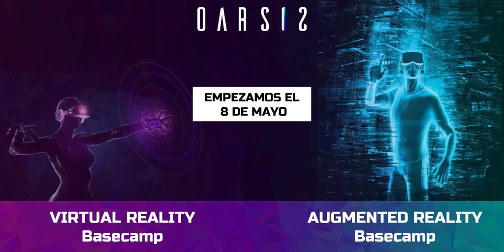 ¡Oarsis se embarca en la nueva aventura de la formación! Estamos preparados para formar a los próximos expertos en realidad virtual y aumentada, los creadores del futuro. Si quieres ser uno de ellos, apuntate a través de nuestra web, empezamos el 8 de mayo oarsis.com/programs/