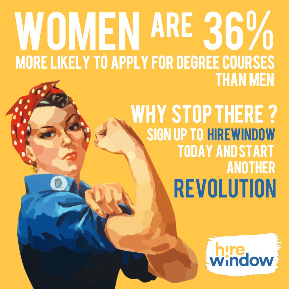 HireWindow's tweet photo. #GIRLPOWER
We're bringing #Graduate #recruitment into the 21st century and it will never look the same again.
Join the revolution! https://t.co/ntLcrmzISF https://t.co/iEws6yQyC7