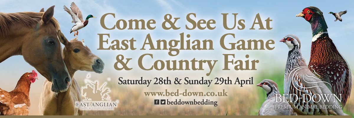 We are really looking forward to the East Anglian Game and Country Fair again this year. Who else is going? #greatdayout #Norfolk #beddownbedding #cozychicken #poultrybedding #loveyourhorse #loveyourchickens