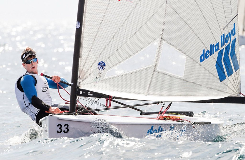 Waiting to click day three into gear.  So far a lot off waiting for wind but with some consistent results and winning 2 from 4 races get’s me in second so far. #zeilvoorgoud #WCSHyeres