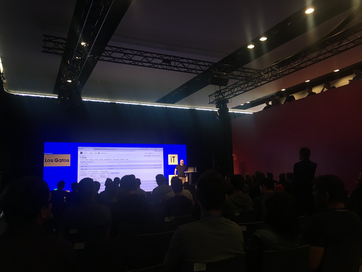 xeraa's tweet photo. team city in action with @antonarhipov at #code_europe
interesting to see jetbrain‘s internal build statistics https://t.co/0VqOFJNGaQ