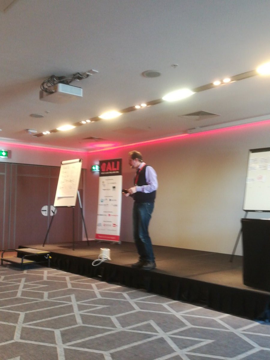 RHealyAgileLean's tweet photo. "'Our big problem is that we are burning our toast. What should we do?' 'Stop burning the toast.'" Henrik Kniberg #ALI2018 https://t.co/e0tZIYyZ53