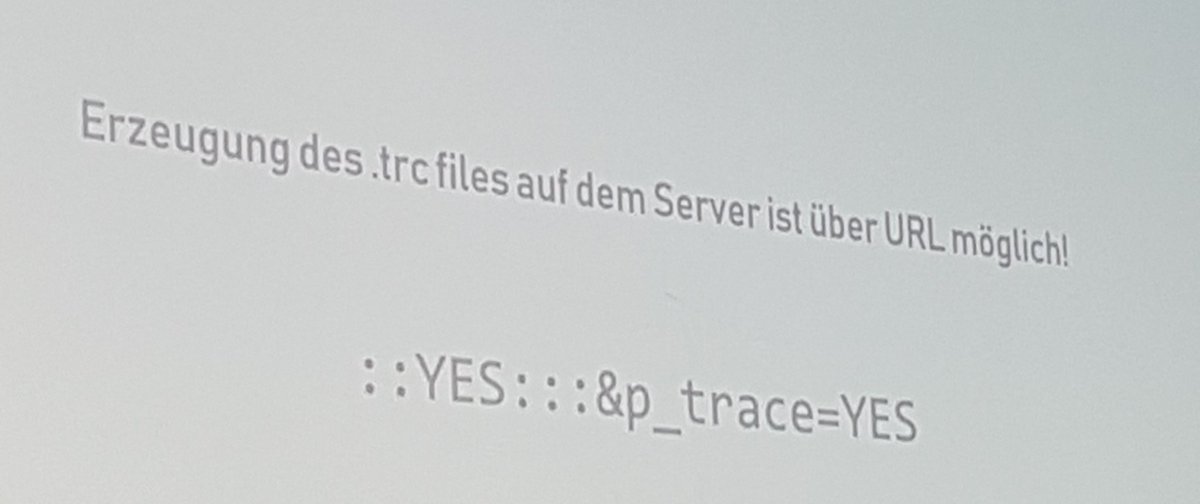Tracefiles in #orclapex kann man sich ganz einfach über URL erzeugen lassen #apexconn18 <a href="/gassenmj/">Jonas Gassenmeyer</a>