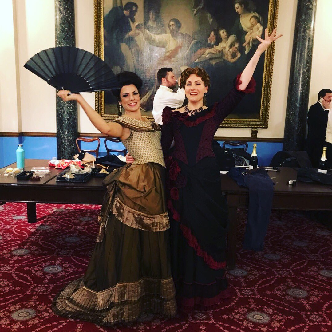 ElizabethKarani's tweet photo. So much fun performing with these lovely ladies and the rest of the cast and crew of @DivaOperaUK last night! Die Fledermaus is certainly going to be something special...
Now back to Act 1...where’s my Alfredo?? @robynlynevans
#DieFledermaus #DivaOpera #Rosalinde @cammenzies https://t.co/KZBlKeIP1W