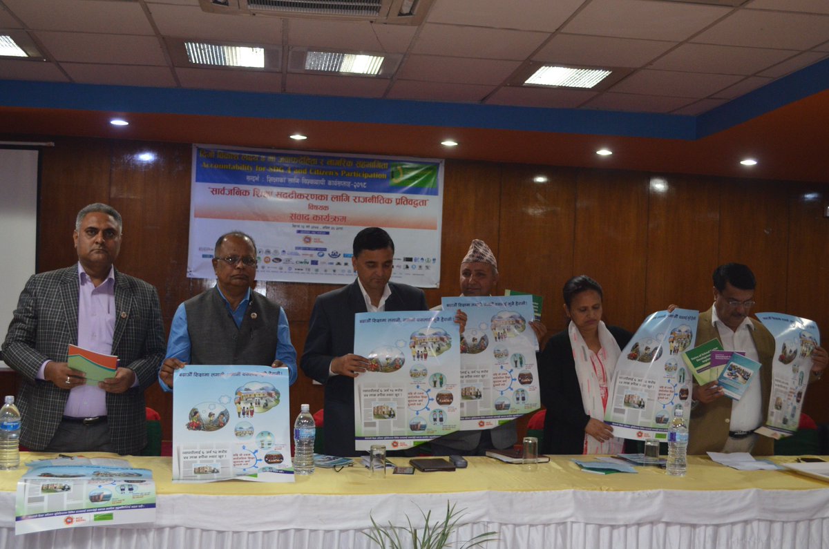 PDRCNepal's tweet photo. Civil society organizations urged the ministry of education as well as the political parties to be accountable for implementing the full #SDG4 agenda.  #GAWE2018 Cc: @yogeshuml55 @RupSunar @globaleducation https://t.co/zHWaPH9EDg
