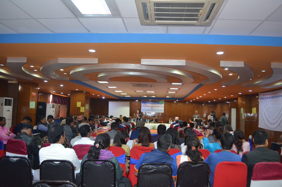 PDRCNepal's tweet photo. Civil society organizations urged the ministry of education as well as the political parties to be accountable for implementing the full #SDG4 agenda.  #GAWE2018 Cc: @yogeshuml55 @RupSunar @globaleducation https://t.co/zHWaPH9EDg