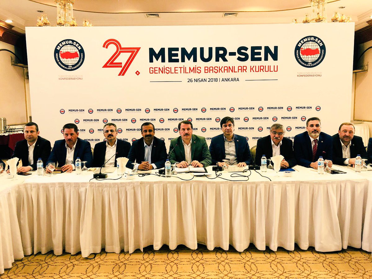 Memur-Sen 27. Genişletilmiş Başkanlar Kurulu toplantımızı gerçekleştiriyoruz.

Hayırlara vesile olmasını diliyorum.

26 Nisan 2018- #Persembe