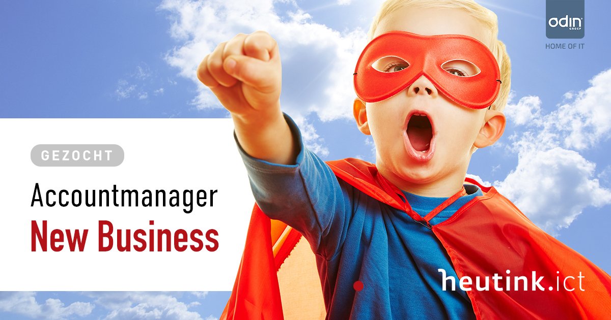 OdinGroep's tweet photo. Word jij de nieuwe superheld in het New Business team van @Heutink_ICT? Wij zoeken een junior/medior accountmanager! Benieuwd wat je gaat doen? Check de vacature: https://t.co/1nogqUxO5A https://t.co/rFhrImOD5z