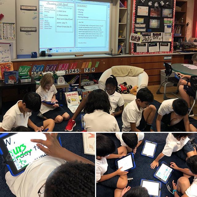 WilcoxSusannah's tweet photo. A focus on #punctuation #spelling #grammar for our #morningmeeting today. #collaboration #moxtra #onetooneipads #swilcox #class3wilcox https://t.co/u7LrqktVAv https://t.co/Ja5rG24PQ3