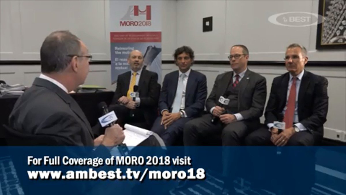 ICMIF_Web's tweet photo. VIDEO: AMBTV Panel at the ICMIF Meeting of #Reinsurance Officials earlier this week #MORO2018: Growing Global Protectionism Undermines Reinsurance with @ssn_ar @NAMIC @ChuckNAMIC @QBE https://t.co/hYZWbSXLgO https://t.co/sl3JJh4PXn