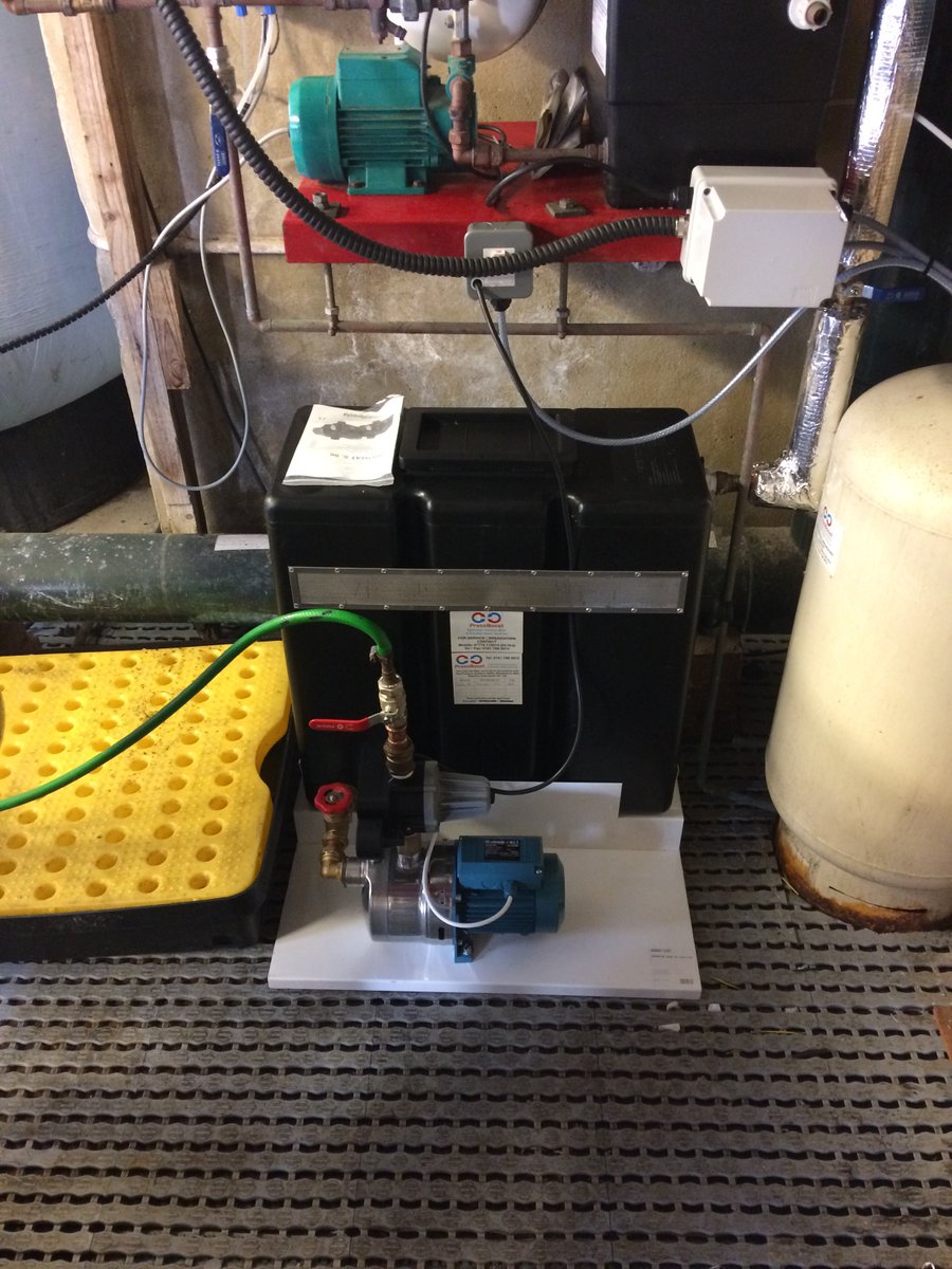 PressBoostLtd's tweet photo. Overnight turnaround: Two CAT 5 boosters installed as site had been given a deadline by the water board! Whilst on site we found an illegal quick fill on a heating system, so returned to install a pressurisation unit and expansion vessel the following day! #PressBoost #Calpeda https://t.co/lMUCTFx82y
