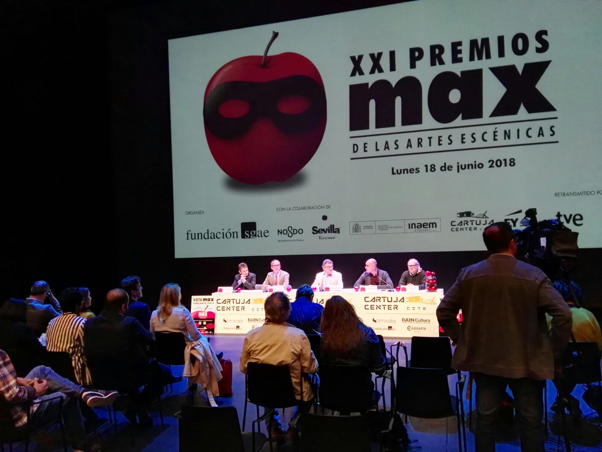 PremiosMax's tweet photo. Presentamos hoy el #EscenarioMax. La ciudad de #Sevilla acogerá los #PremiosMax2018 https://t.co/jkTIy5VlCV