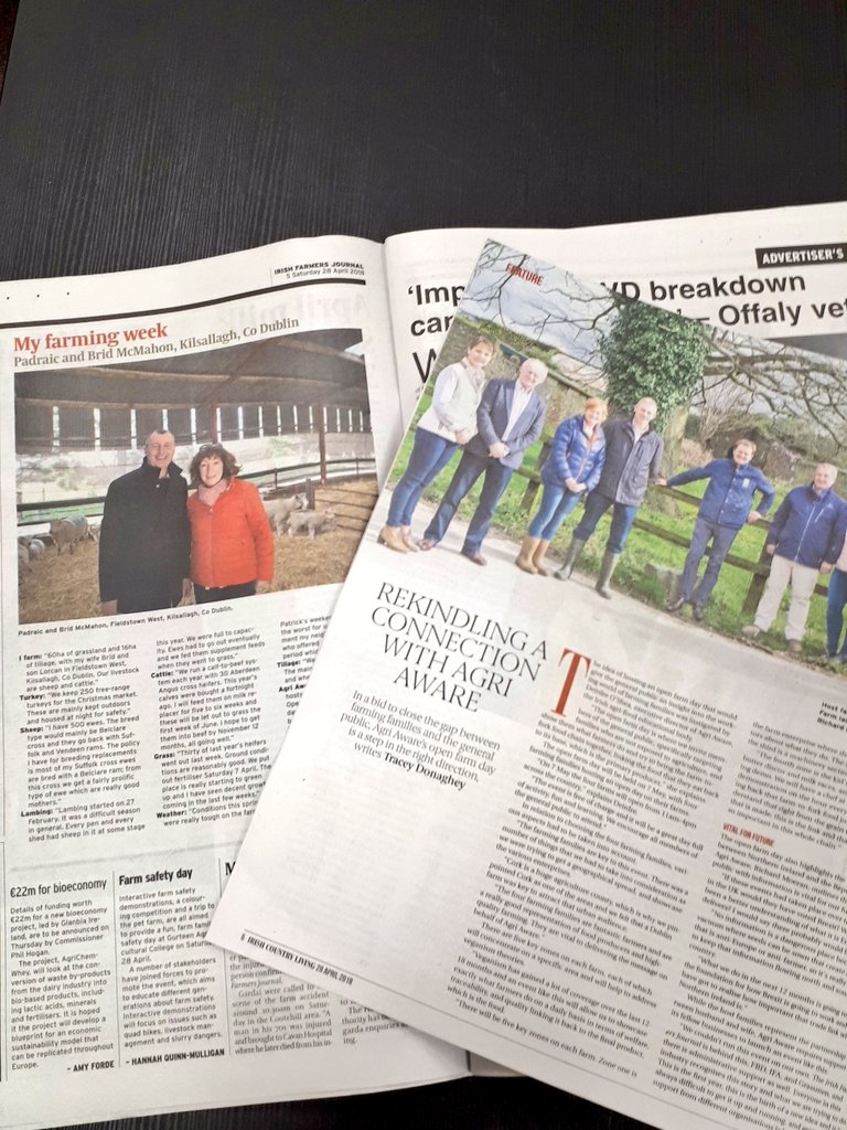 AgriAware's tweet photo. Have you got your copy of this week's @farmersjournal find out more about the @AgriAware #openfarm18 hosts and what's planned for Monday May 7th at the 4 venues! https://t.co/cIJbpa7YbV