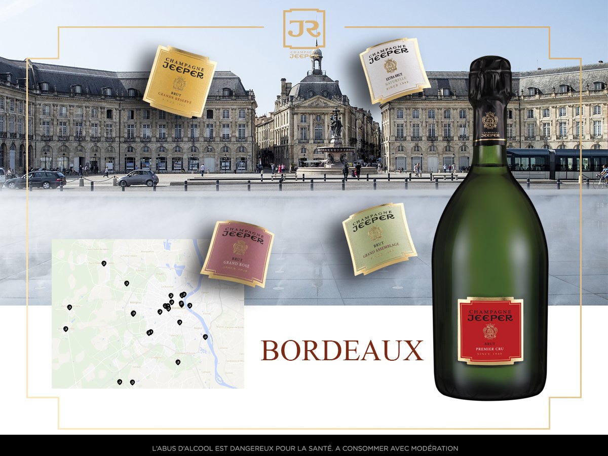 Vous vivez à #Bordeaux? Retrouvez la liste de nos partenaires  sur notre site. Plus d'infos champagne-jeeper.com/ou-nous-degust…