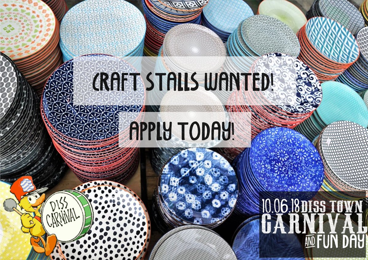 Calling all creative crafty peeps! Join the Carnival Craft Tent on 10th June with craft stalls and demonstrations- All welcome. Contact us today to get involved!