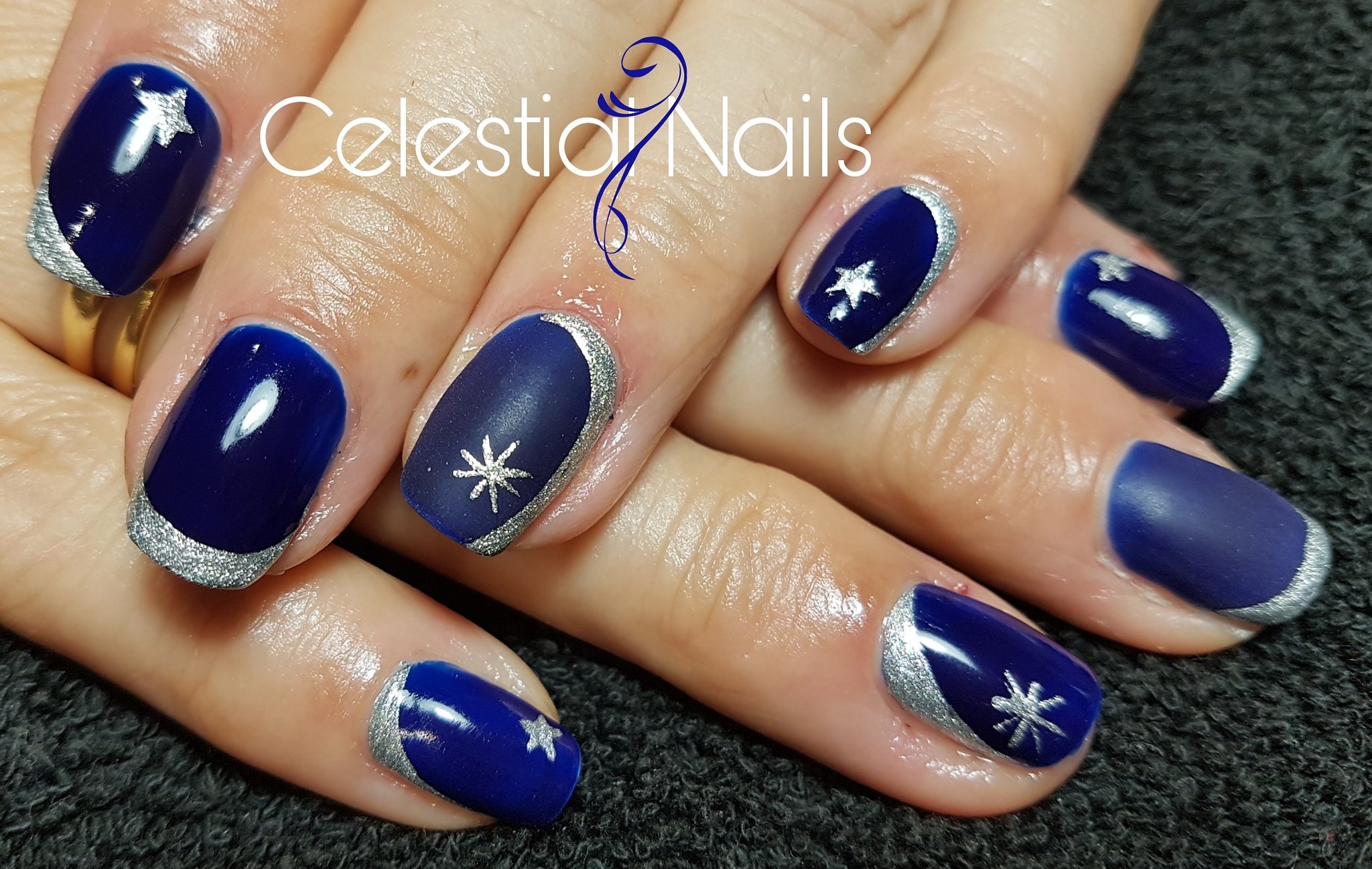 توییتر \ Julie Merritt در توییتر: «Navy gel polish on natural nails with a  silver freehand star design 💗💅 #celestialnails #nailtech #naturalnails  #nofilters #blue #navyblue #silver #gelpolish #matt #mattnails #bluesky  #picsart #insta #