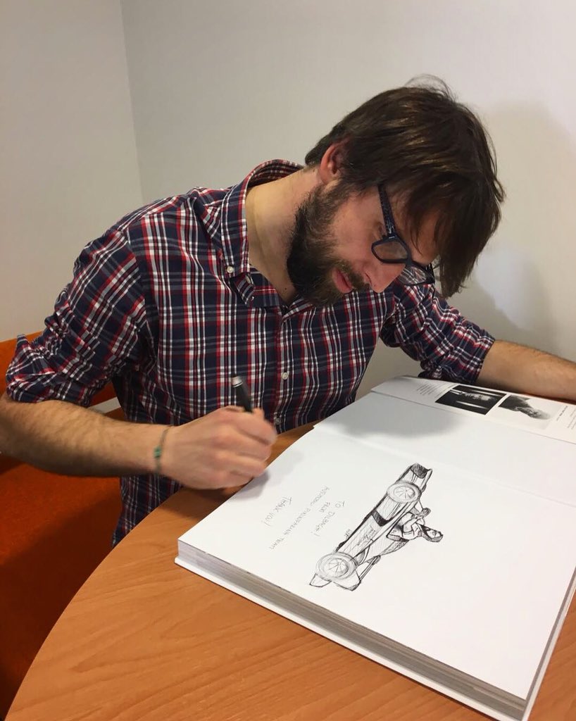 Automobili Pininfarina Our Chief Designer Officer Luca Borgogno Lucaborgogno He Doesn T Design Cars He Designs Dreams In This Picture He Is Doing A Caricature On The Automobilipininfarina Book Of