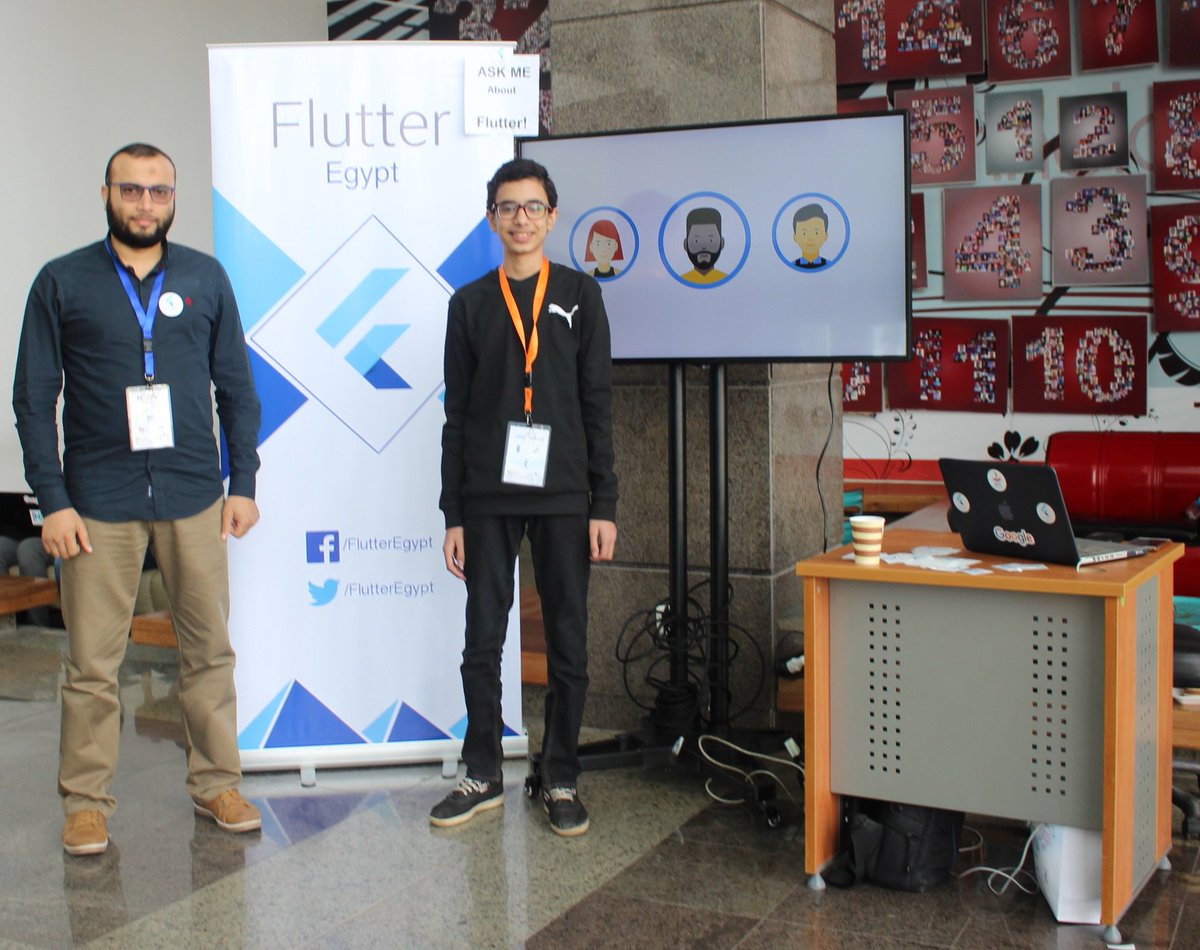 FlutterEgypt's tweet image. Youngest Android Developer at MDW2018 Event Ismail 13 years old, asking about @flutterio  and how he can use it :)

#Flutter 
#FlutterEgypt