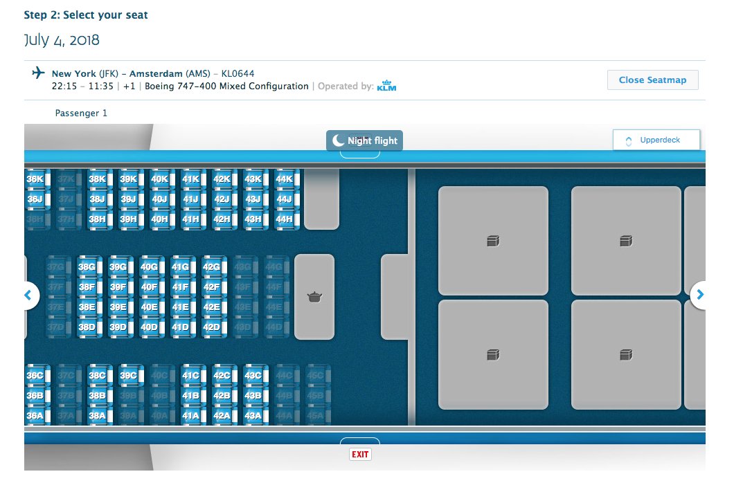 Klm Boeing 747 400 Seating Chart