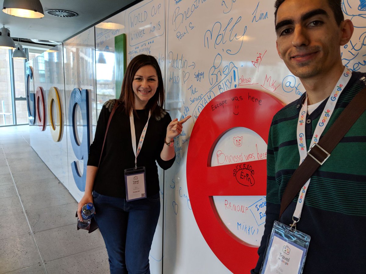 Nasi <a href="/_ana_boskovic_/">Ana Bošković</a>  i <a href="/FGrguric/">Filip Grgurić</a>  u sjedištu Googla u Irskoj skupljaju nova znanja!