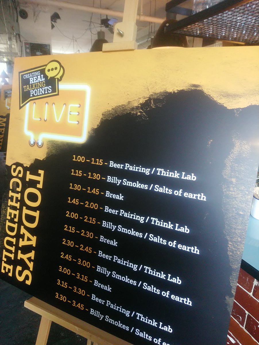DrewOSmith's tweet photo. Pairing #craftbeer with some interesting flavours on thanks to @McCainUK #talkingpointslive event at @HowlingHops brewery https://t.co/2YkYsbFFhw