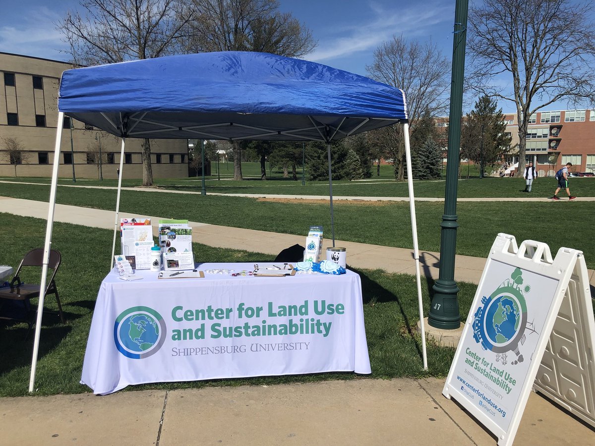 It’s a beautiful day to celebrate the Earth <a href="/shippensburgU/">Shippensburg University</a>! Make sure to stop by the quad from 10-4! Learn how to play #CLUSbingo to win a @shipCLUS water bottle!!!