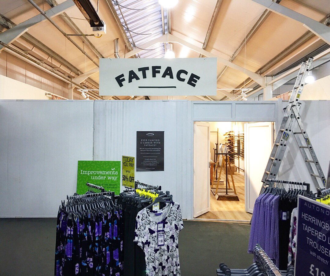 Boxoffrogsltd's tweet photo. What a before and after result! 
Exciting news, a new @fatface concession has opened in Bridgemere Wyevale Garden Centre!
Here at #boxoffrogs we wanted to give a sneaky #behindthescenes view of what we do, from concept to creation and the transformative final results!
🐸💡👀 https://t.co/cyKEYkxhV7