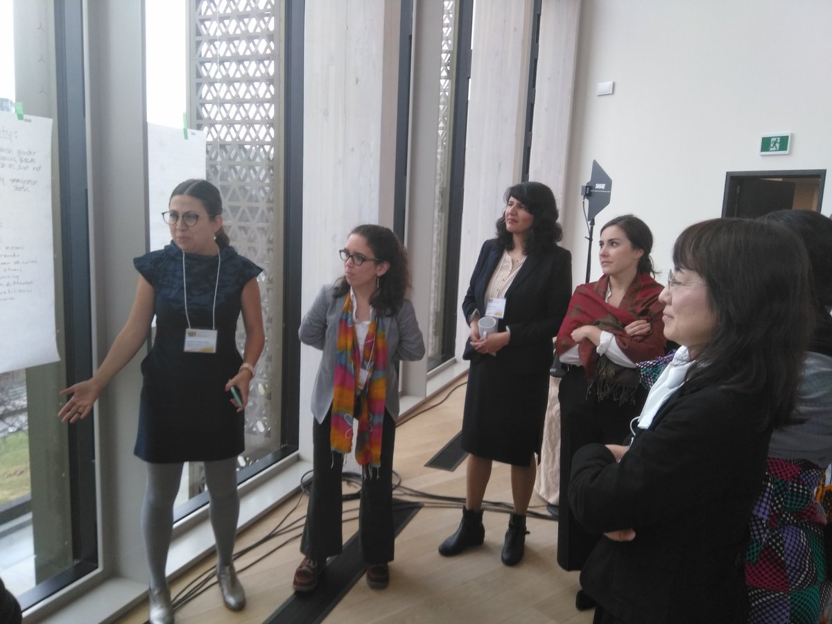 JuliRosin's tweet photo. Third day at #W7Canada - busy work on #feminist recommendations and keymessages for the @g7. To be also presentated to the the #GEAC [Gender  Equality Advisory Council] later today.  What a buzz in the room #thefutureisfeminist #myG7 https://t.co/gG1QhyWe5m