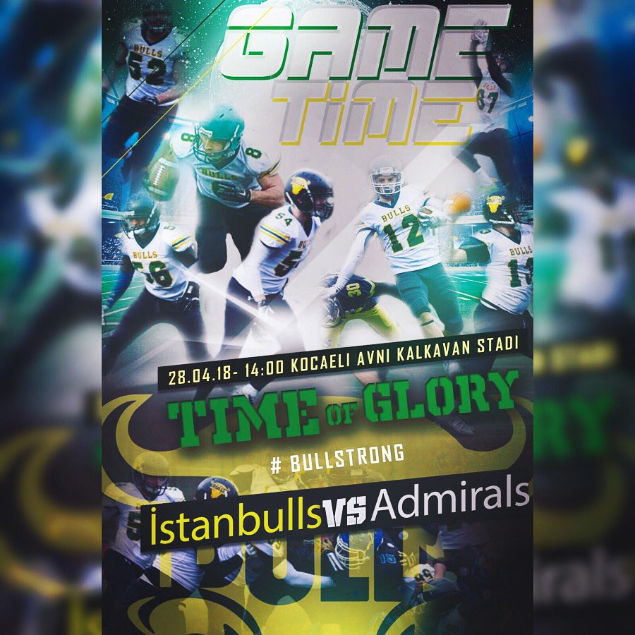 iubulls's tweet photo. Bulls, Cumartesi Saat 14.00’da Avni Kalkavan Stadı’nda şampiyonluk maçına çıkıyor. Yaşar Admirals ile karşılacağımız bu güzel mücadeleye bütün futbolseverleri bekliyoruz. 
NOT: Taraftar otobüsüyle ilgili detaylı bilgi sosyal medya hesaplarımızdan paylaşılacaktır. #timeofglory https://t.co/50xUZaJlLm