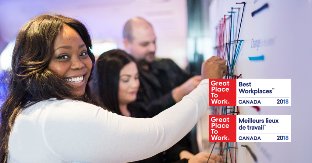 CapitalOneCA's tweet photo. We’re thrilled to be recognized as a Great Place to Work for 5 years in a row! #GPTWAwards #BestWorkplaces https://t.co/zmJiAhiOr1
