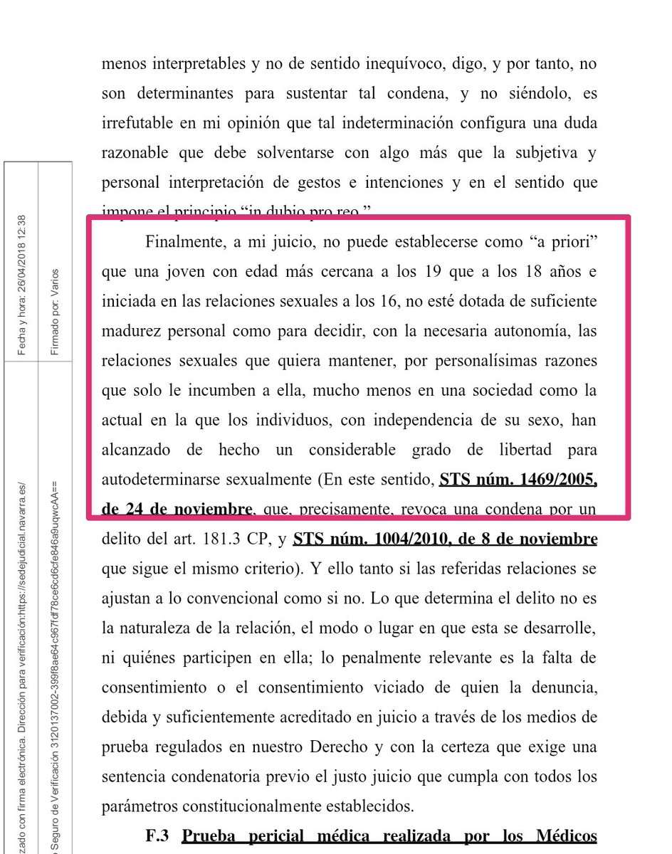 adri_atico's tweet photo. La sentencia da un poquito de asco. Y de miedo. #LaManada https://t.co/Xp78xu3gLy