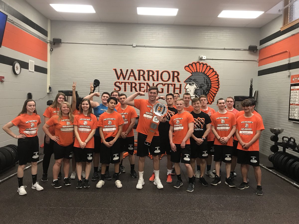 MCHS_track1's tweet photo. Congrats @bkeyes5151 for being named our Warrior Workout Belt winner! Hard work pays off! @MCHSEastPE @McHenryStrength #warriorpride156 https://t.co/67Szv3tRNy