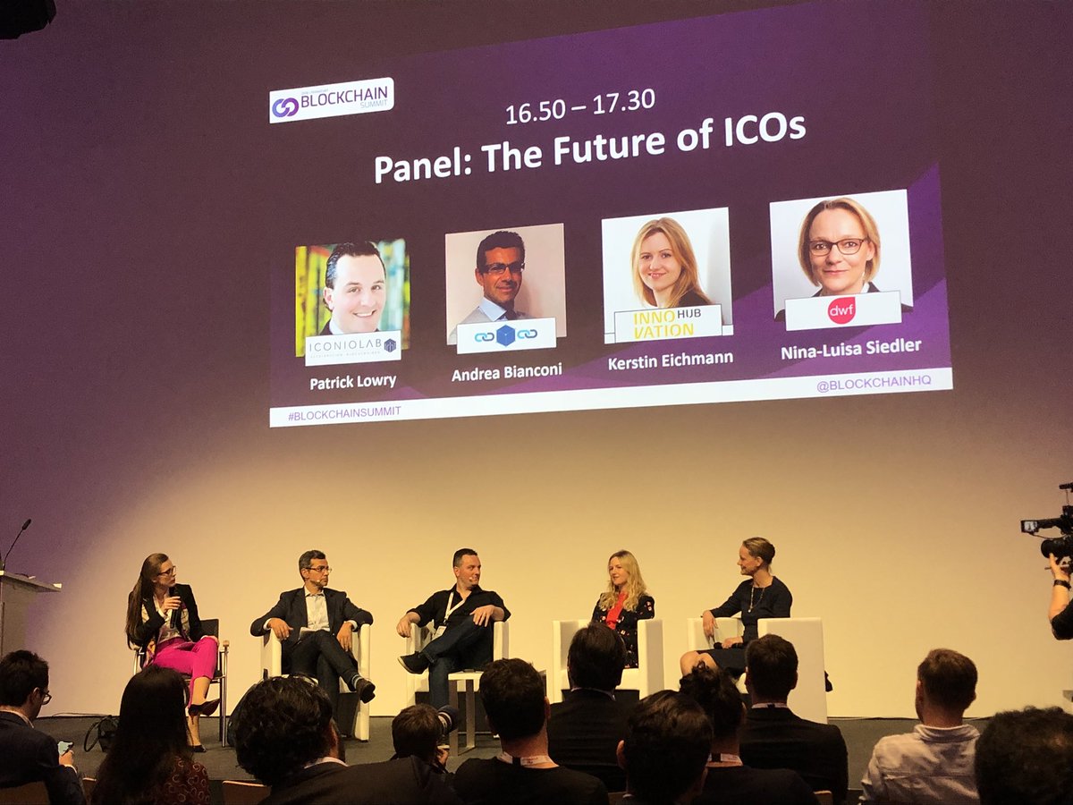 DDA_GmbH's tweet image. Patrick Lowry, the CEO of #IconiqLab, on the panel discussion at #BlockchainSummit in #Frankfurt!