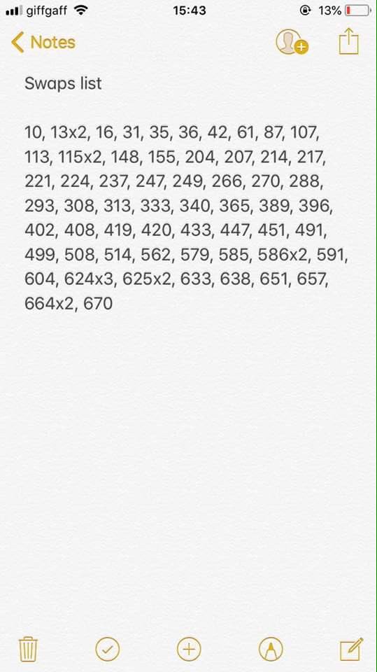 WorldCupSwapper's tweet photo. Updated needs and swap list. Let me know if you have any I need.. #GotGotNeed https://t.co/koRXpy5X08